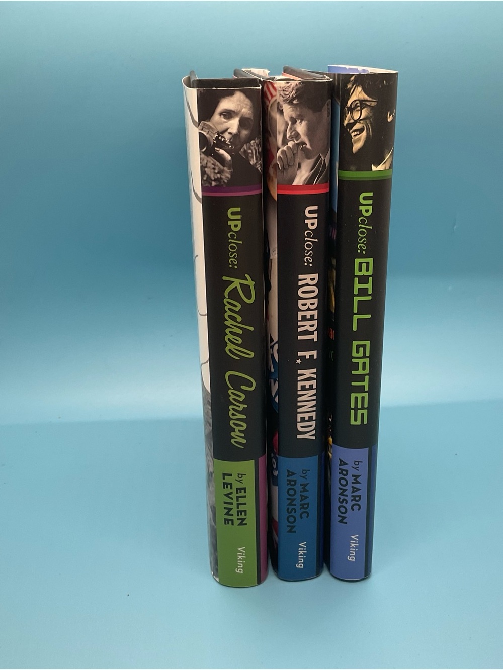 YA Book Bundle 3 Up Close Biographies R Kennedy, R Carson, B Gates NEW Hardcover